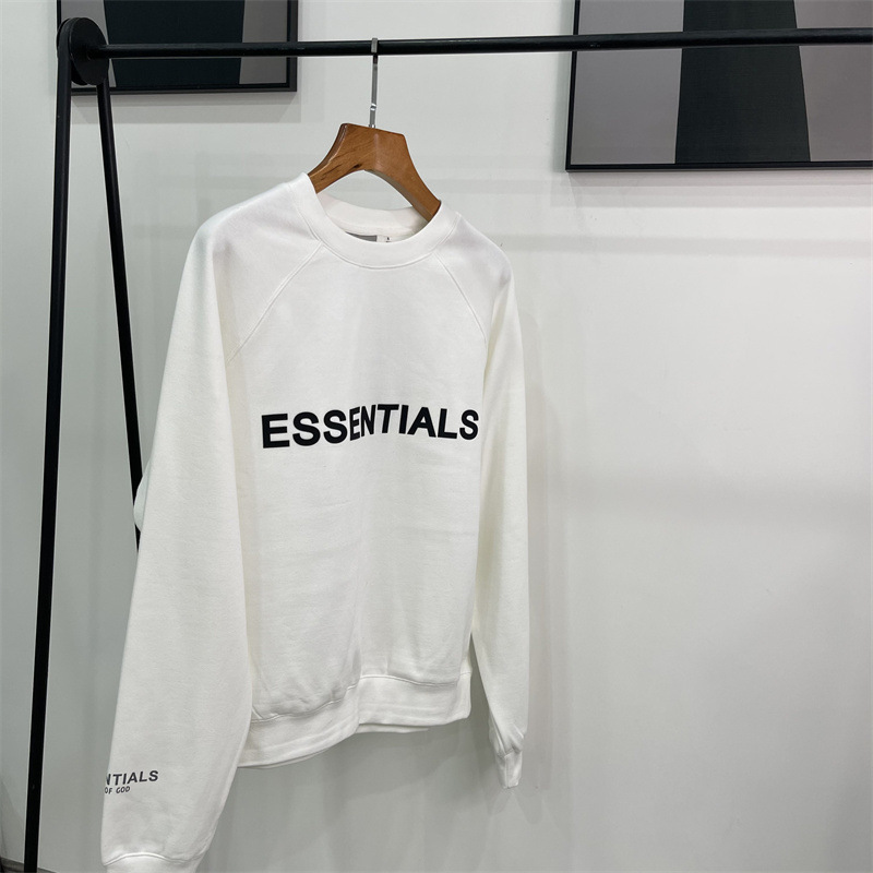 FEAR OF GOD FOG multi-thread ESSENTIALS Sudadera holgada americana con cuello redondo y forro polar, versátil para primavera para hombre