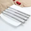 Stainless steel threaded chopsticks (22.5cm bag)