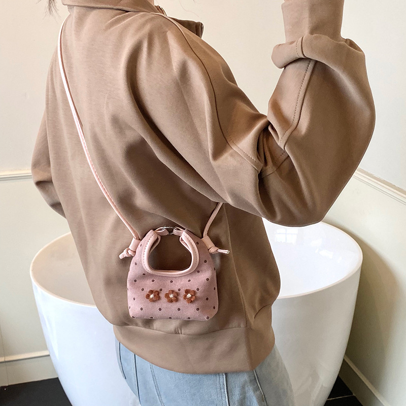 Dolce y lindo bolso de niña de flores, mini bolso de bebé, otoño y invierno, nuevo bolso para niños