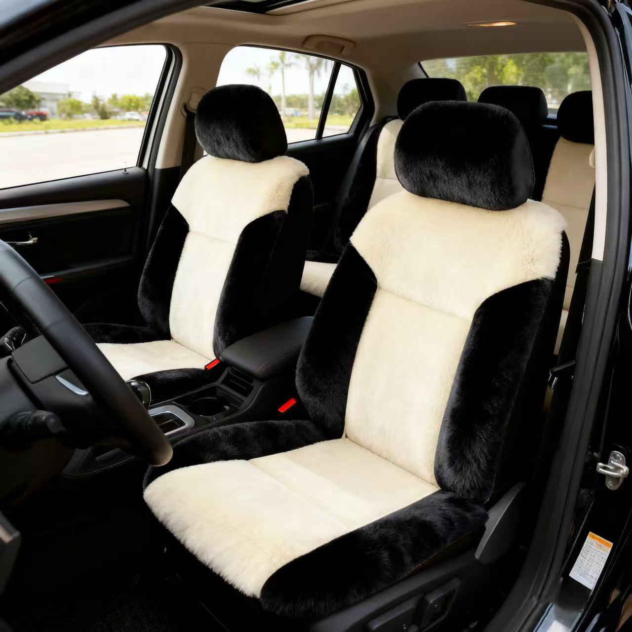 cálido de peluche asiento de automóvil cojín de invierno cómodo asiento de automóvil cojín conjunto de cojín mayorista