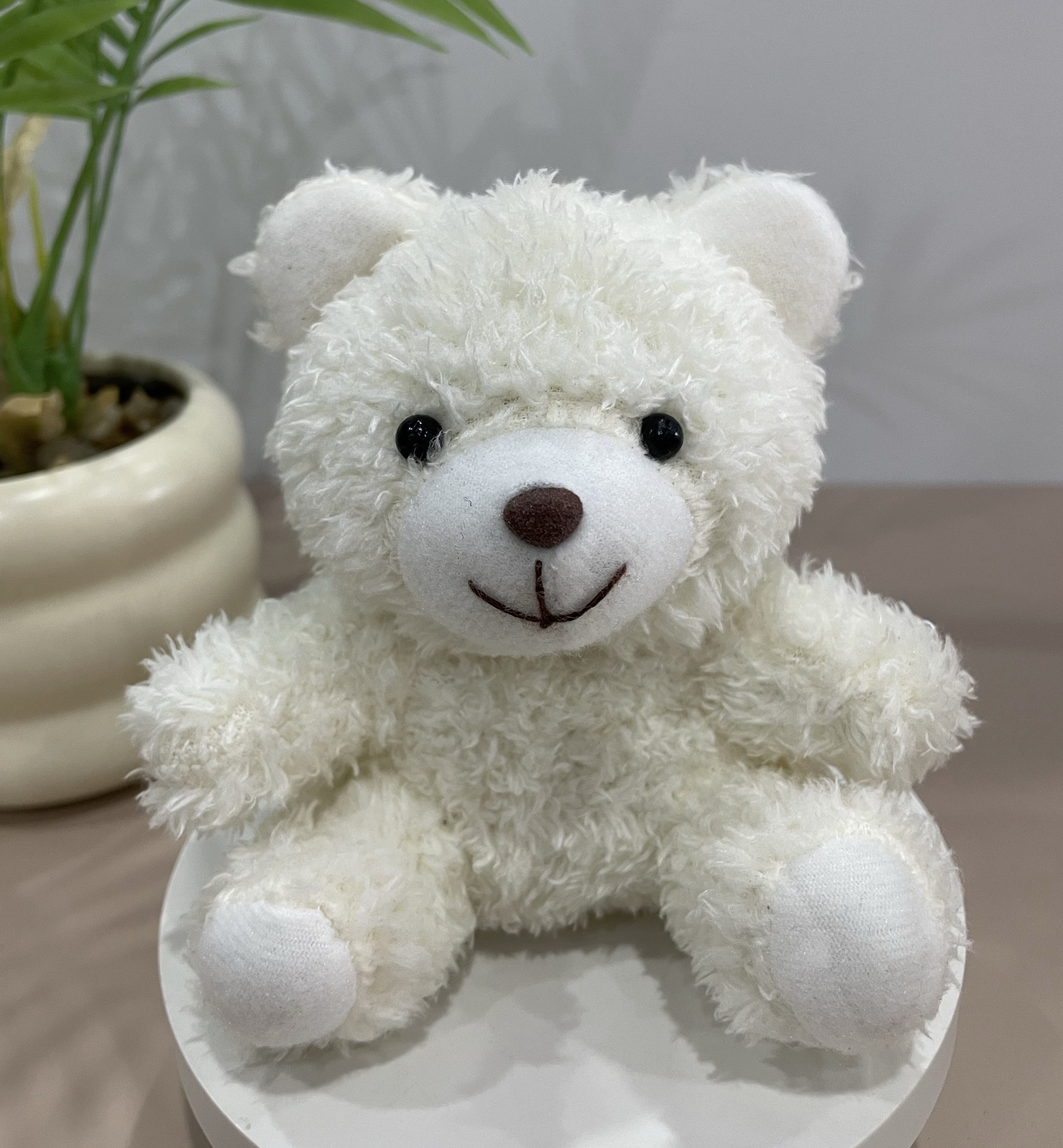 Teddy Bear se puede imprimir LOGO evento de vacaciones muñeca regalo para el hogar adornos de escritorio abrazar juguetes de peluche