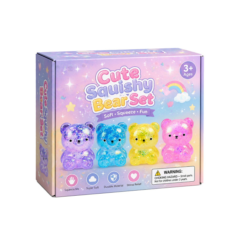 Creative and Novel Stress-Relief Squishy Toy Gift Set, Slow-Rebound Pressable Children's Toy, Office Stress-Relief Doll Creative and Novel Stress-Relief Squishy Toy Gift Set, Slow-Rebound Pressable Children's Toy, Office Stress-Relief Doll