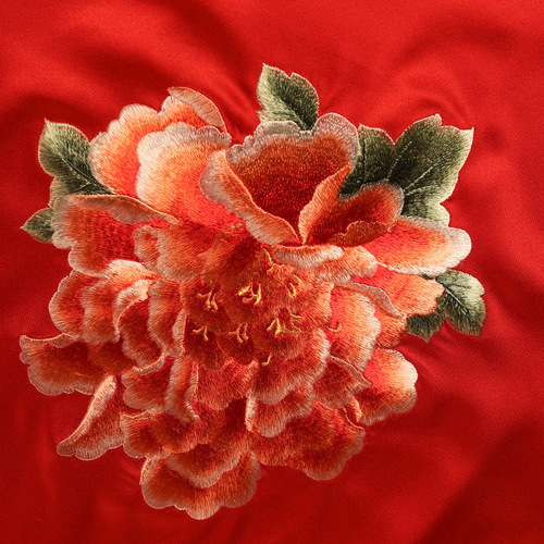 Red embroidered bellyband Su embroidered bellyband Chinese style underwear ladies home wear pajamas suit antique style inner suspender