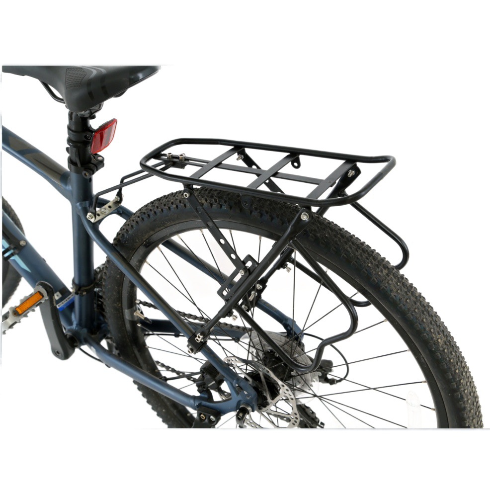 Venta al por mayor bicicleta de montaña estante de aleación de aluminio estante trasero con placa de barro estante de carga carretera coche suspensión trasera