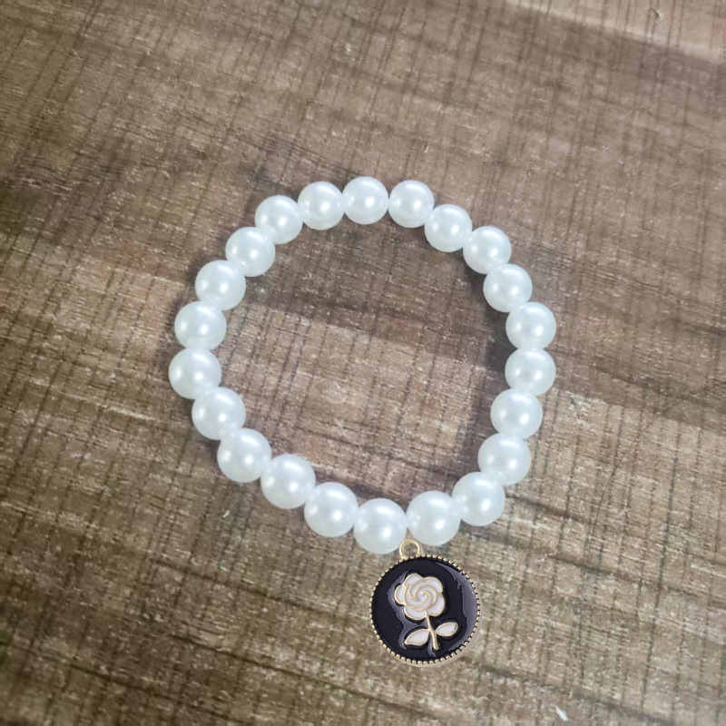 新しい模造真珠の愛のネックレスラブブ人形 17 センチメートルアクセサリー diy 手織りさまざまなジュエリー|undefined