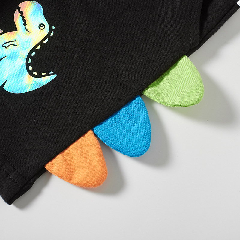 Pantalones de los niños de dibujos animados dinosaurio verano Pantalones cortos para niños delgados bebé de cinco puntos pantalones casuales entrega de una sola pieza image 5