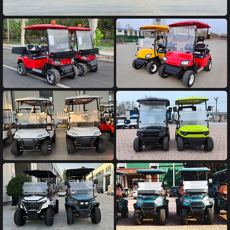 4-Seat and 6-Seat Electric Sightseeing Vehicles for Real Estate Sales Offices, Hotel Scenic Spots, and Golf Carts