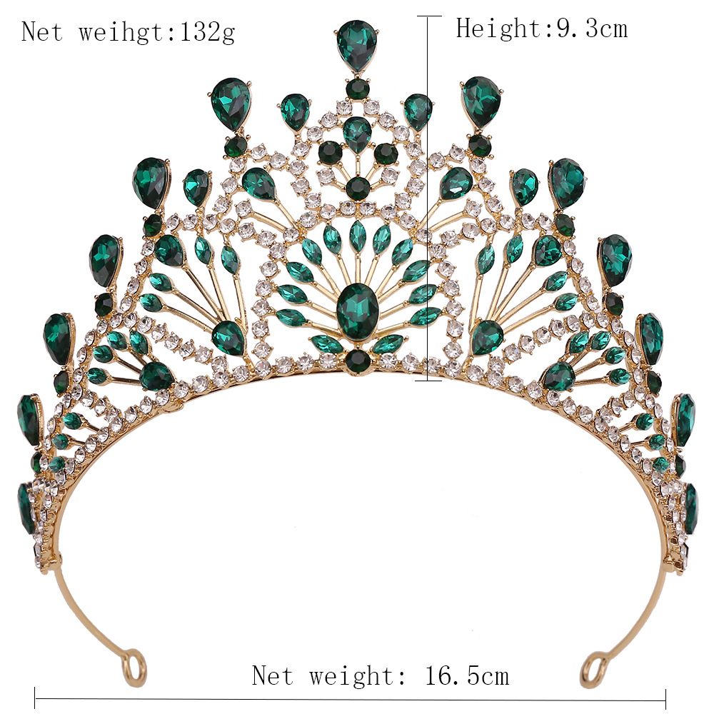 400g Weight Crown Hair Accessories Type Rhinestones Inlay Material 1 Piece Quantity Wedding, Birthday, Festival Occasion Alloy Material Crown, Knot Pattern All Seasons Season Women's Gender Plating Design Retro, Bridal, Shiny Style Gold Color Retro Bridal Shiny Women's Crown Knot Alloy Plating Rhinestones Crown 无