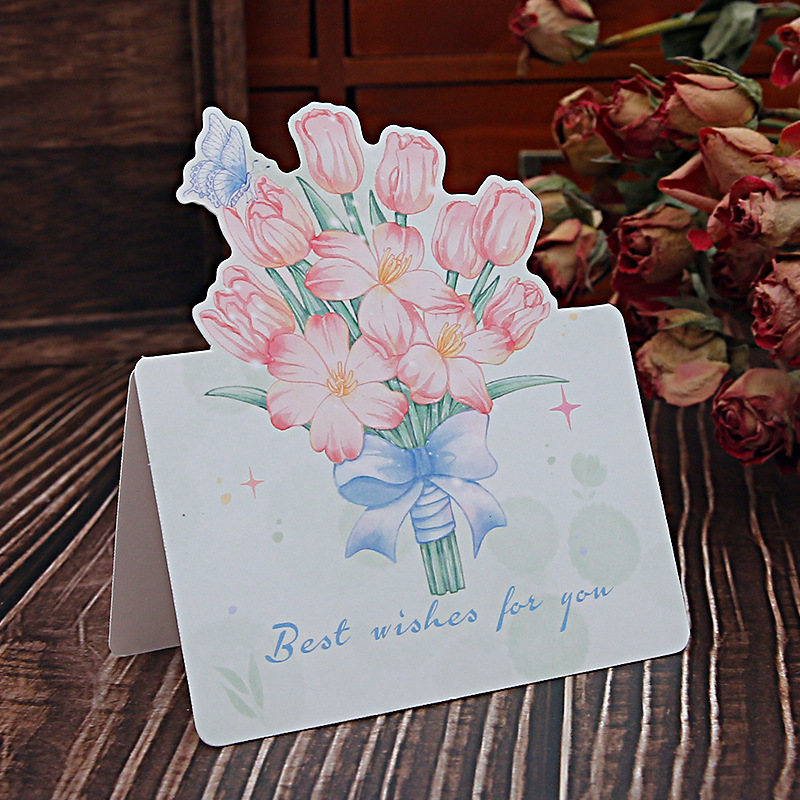 Día de San Valentín ramo tarjeta acuarela ins tarjeta de viento tarjeta postal Qixi día de la madre 38.520 Día de San Valentín