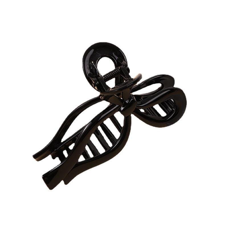 Venta caliente transfronteriza estilo coreano negro brillante gran horquilla de baño updo clip de pelo de moda Cabeza trasera clip superior fábrica al por mayor