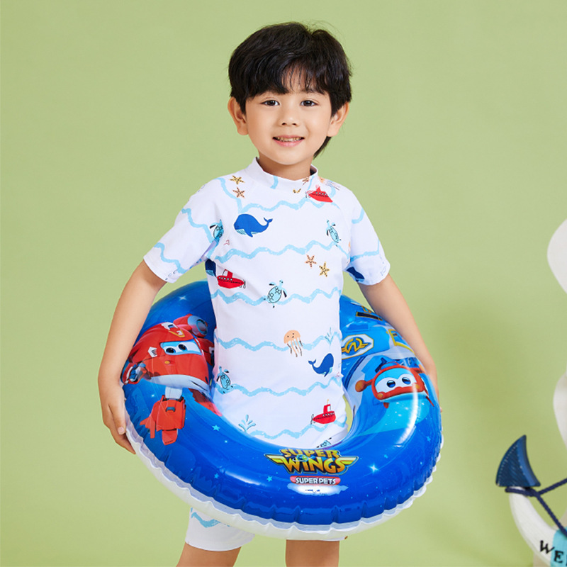 universal inflatable cartoon swimming ring for children and adults