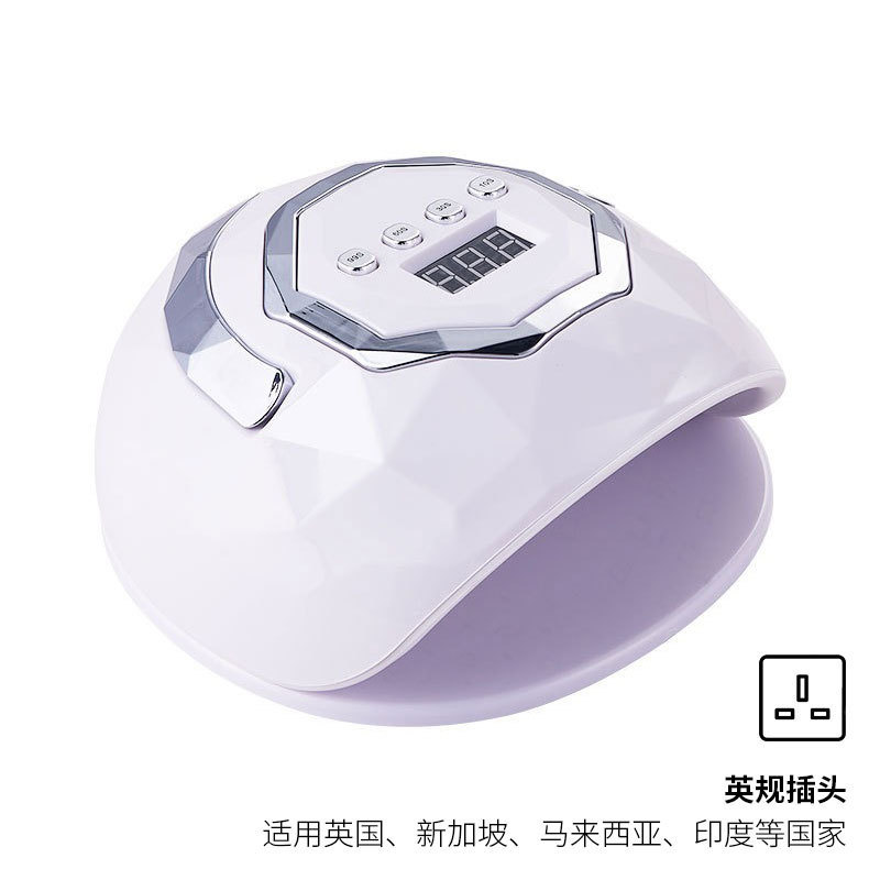 Nueva máquina de fototerapia de uñas colorida, lámpara de curado de uñas con sensor inteligente, lámpara de gel de esmalte de uñas de secado rápido y alta potencia para ventas transfronterizas.