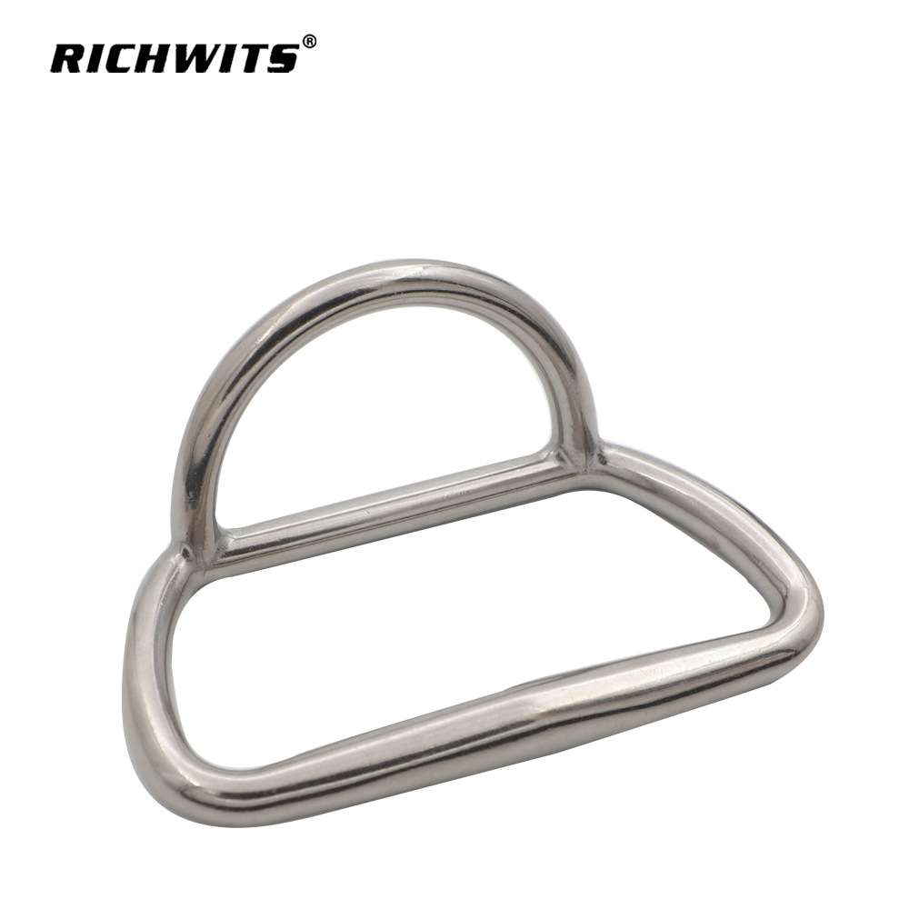 不锈钢D形环 橡皮艇牵引环 马蹄环 橡皮艇固定拉手 船体把手 手柄
