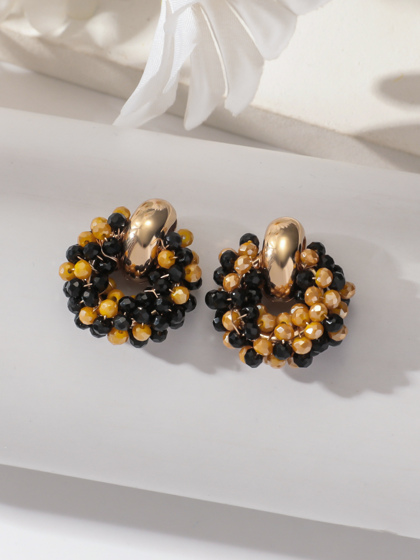 All Seasons Season 1 Pair Elegant Lady Geometric Artificial Crystal Alloy Ear Studs