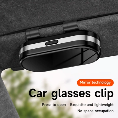 Car Glasses Clip/Bill Clip: Box Glasses Holder High-End Sunglasses