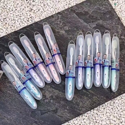 New Export to the USA Toothbrush Model 2 Deep Cleans Teeth with Super Soft Bristles Household Soft Bristle 12-Pack Toothbrush