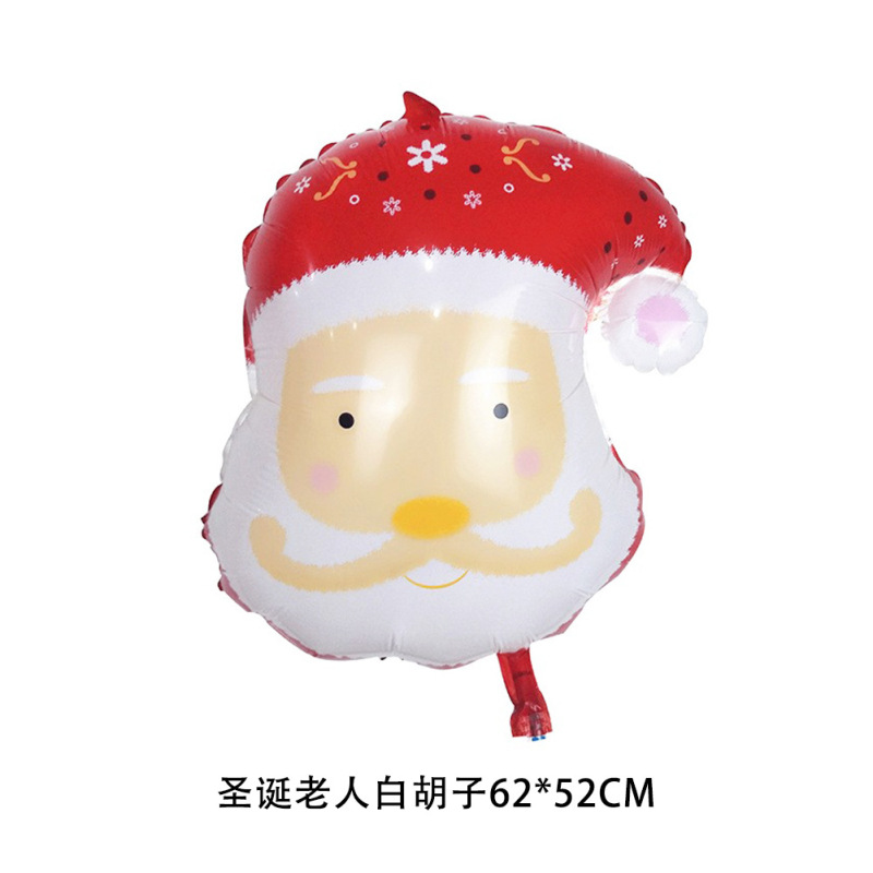 クリスマスシリーズアルミフィルム風船 クリスマスショッピングモール 学校 クリスマスイブパーティー装飾 アルミホイル風船用品|undefined