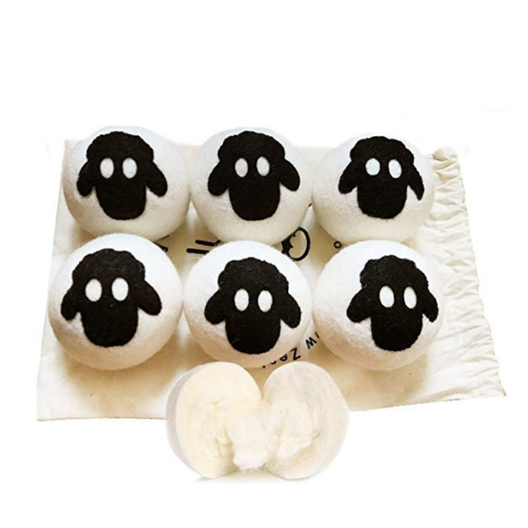 现货批发烘干机羊毛球 羊毛干燥球吸水除味毛毡球 缩短烘干时间