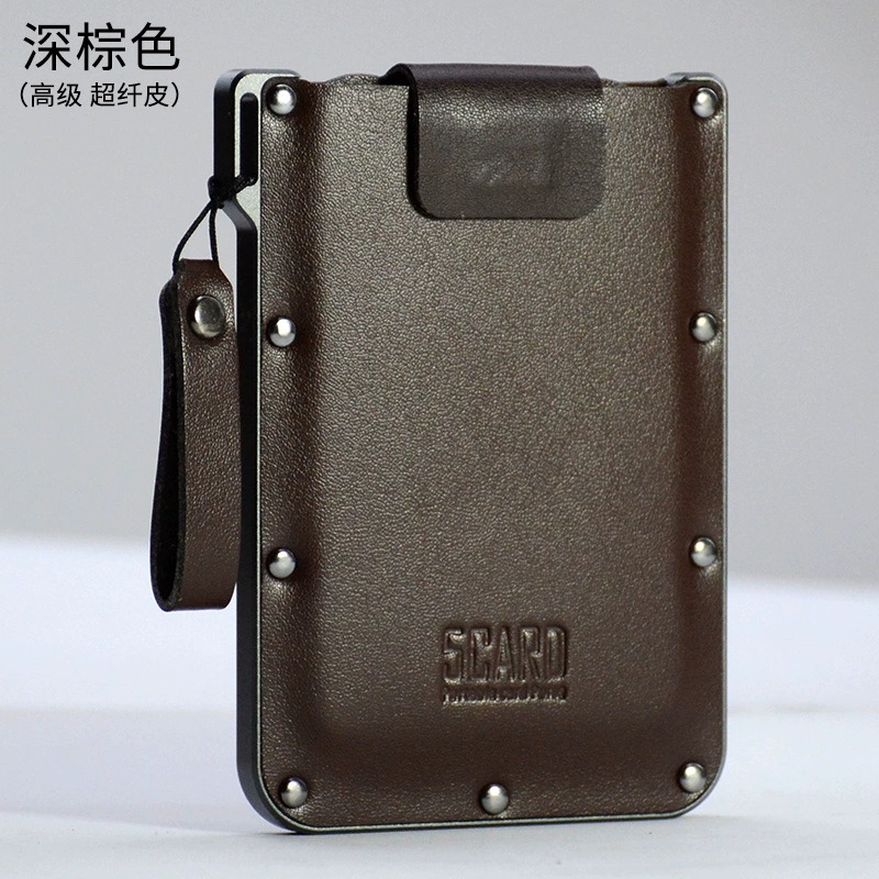 5-Card Slim Ultra-Thin Cowhide Leather Wallet for Men and Women, Premium Pull-Out Bank & Credit Card Holder with RFID Blocking - Thumbnail 7