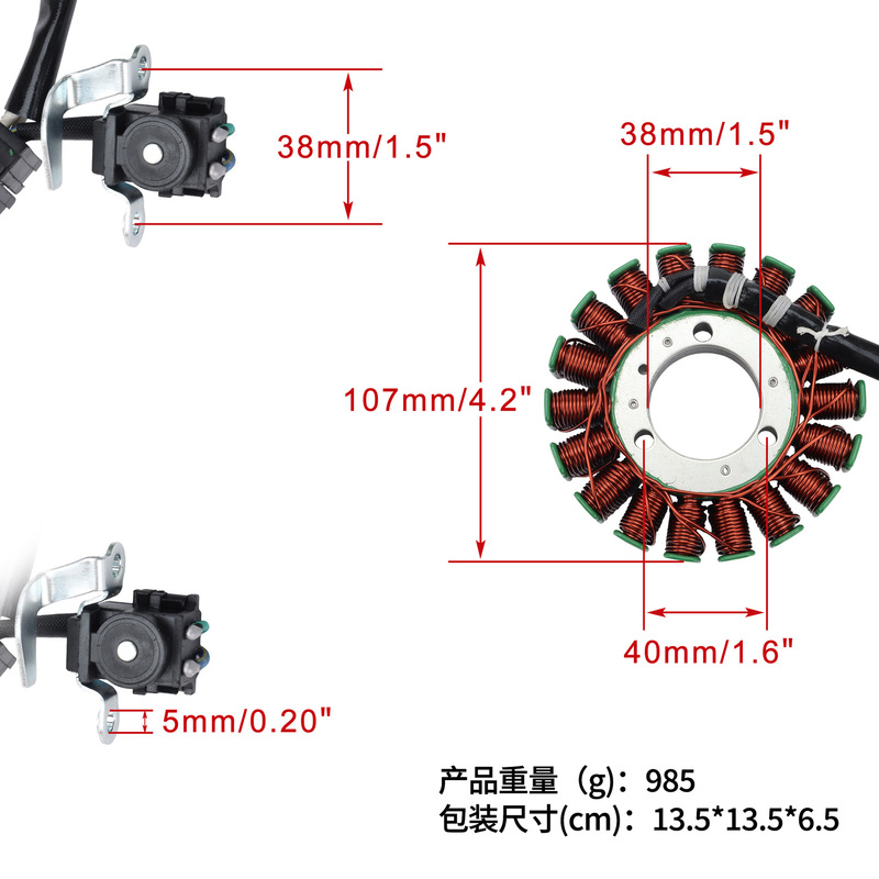 オートバイステーター点火コイルアクセサリー YZF R3 2015-2018 1WD-H1410-00 に適合|undefined