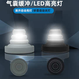 现货车门减震缓冲垫硅胶汽车装饰带实用LED灯关门静音防撞神器贴