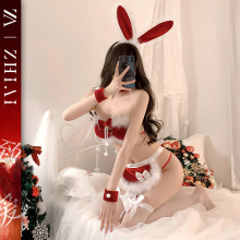 情趣内衣新款女仆圣诞装纯欲制服三点式兔女郎诱惑小女佣新年套装