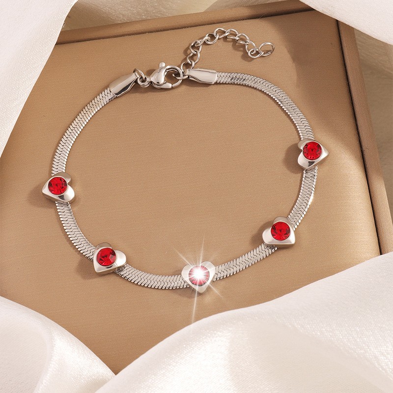 PVD Coated Gold Plating Process PVD Coated Real Gold Plated Star Heart Shape Flower 304 Stainless Steel Simple Style Classic Style Waterproof Non Tarnish 304 Stainless Steel Bracelets