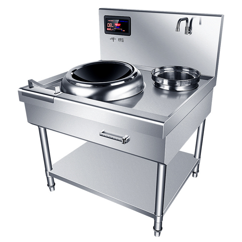 horno electromagnético comercial de alta potencia salsa de cocina eléctrica de una sola cocina de cocina eléctrica de cocina de cocina eléctrica de alta potencia