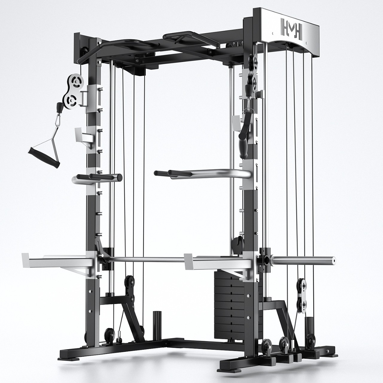 Máquina Smith doméstica gimnasio comercial vertical push multifuncional pórtico de pájaros entrenador integral sentadillas