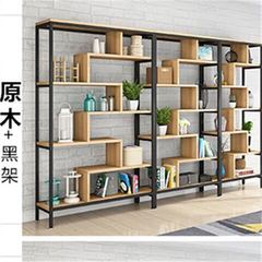 铁艺客厅置物架落地书架书柜储物架博古架陈列架酒柜隔断置物架子