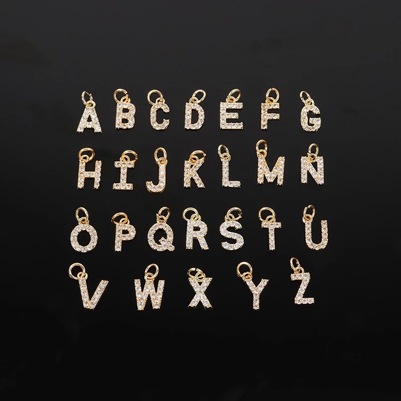 Simple Style Letter Copper Plating Inlay Artificial Gemstones Bracelets 1 Piece