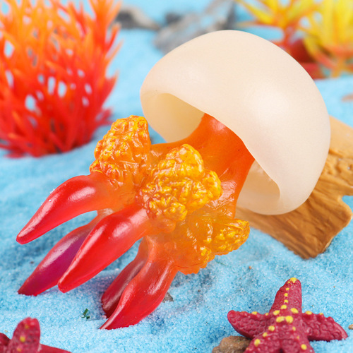 Aquarium decoration simulation ornaments marine animal model jellyfish jellyfish starfish octopus conch sea anemone coral