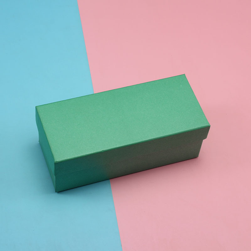 现货供应硬纸板包装纸盒太阳镜饰品礼品盒蓝色天地盖眼镜盒定制