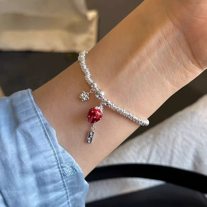 Silver 925 Pearl Bracelet, Minimal Beaded Design, Adjustable 12 cm