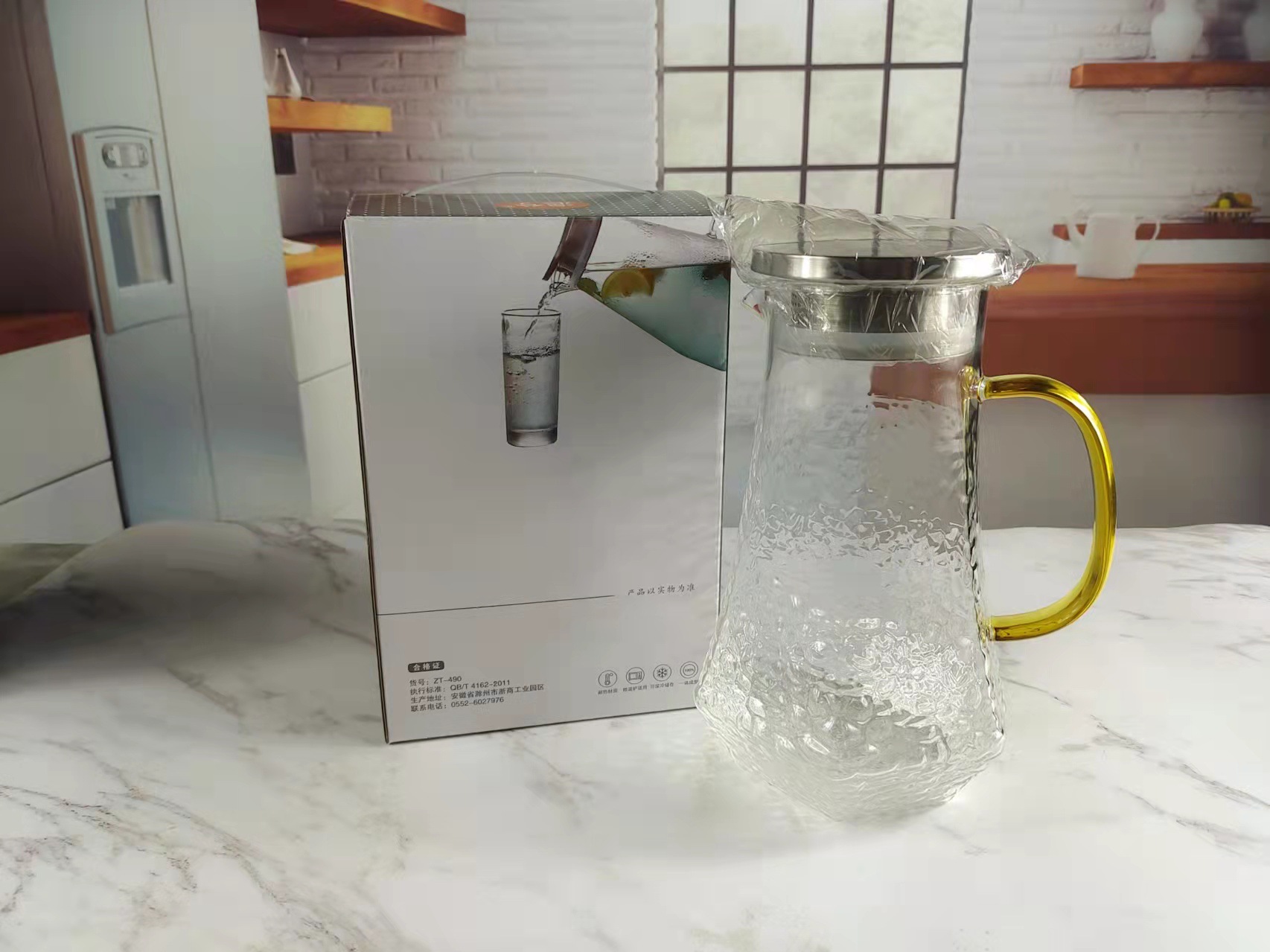 Diamante martillado superficie sola caja de color (24 unids/caja) con tapa de acero inoxidable