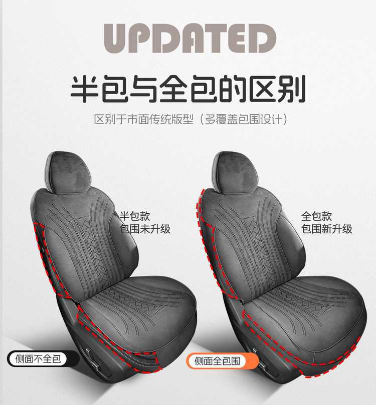 26 Types of Geely Xingrui Special Seat Covers, Rams Suede Leather Car Seat Cushions, Universal for All Seasons, Full Surround Seat Covers