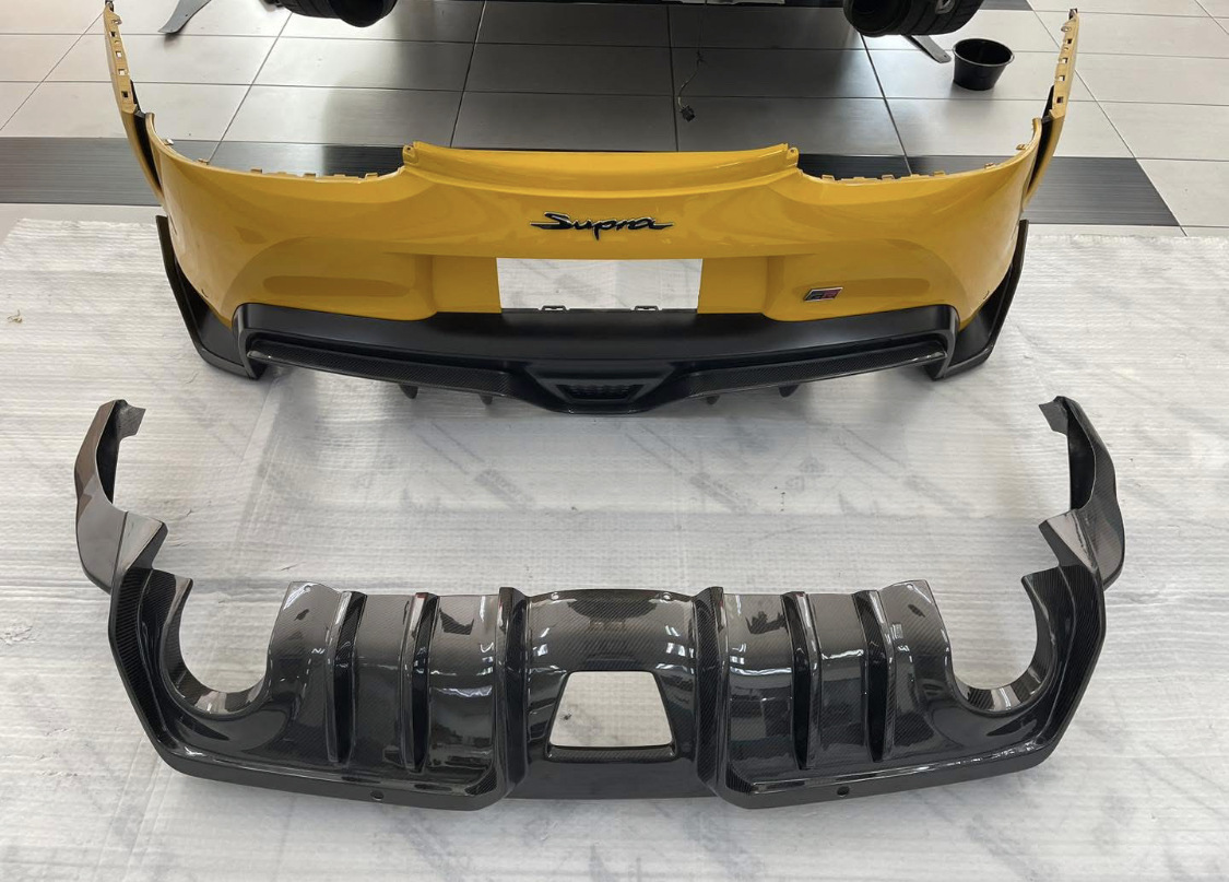 Suitable for Toyota Supra A90 A91 Bumper Modification Ad Style Rear Lip Decoration Dry Carbon Fiber Spoiler
