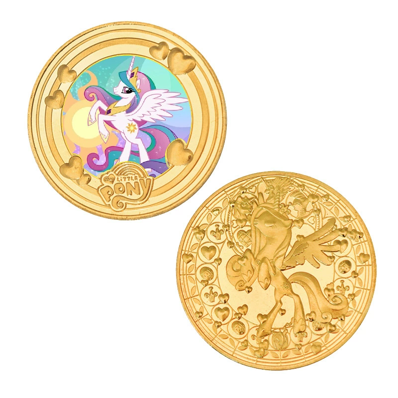Коллекционная монета-подставка Little Pony на память (2025) — набор много монет, варианты подарков, акриловая рамка и коробка