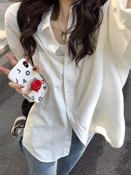 Solid color long-sleeve