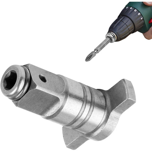 Electric wrench adapter, extensible hex conversion head, drill chuck adapter, dual square shaft T-axis 1/4 conversion head
