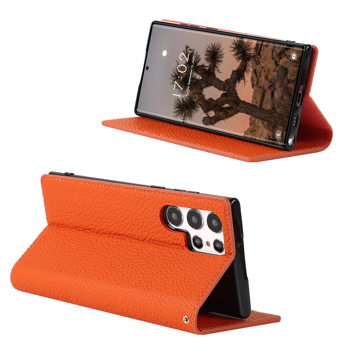 Genuine Leather Protective Case For Samsung Galaxy S24 And S25 Ultra_voghion.com
