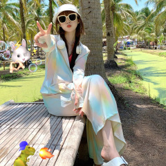 茉寻浪漫长款防晒衣女夏2025新款防紫外线冰丝全身轻薄外套防晒服