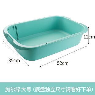 Simple Cat Litter Box Extra Large Medium Cat Open Rectangular Cat Litter Box Simple Cat Toilet Cat Supplies