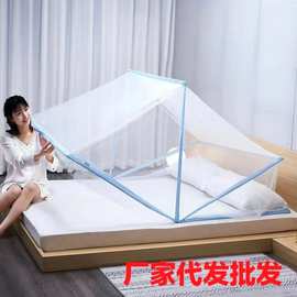 抖音同款网红折叠蚊帐免安装便捷式厂家外贸跨境单人双人蚊帐