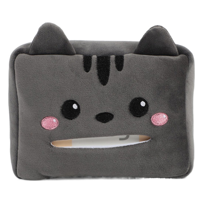 Cartoon car tissue box multifunctional car tissue box car chair back sun visor armrest box tissue box cover