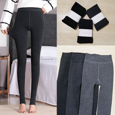 新版纪梵足美1200D希羊绒V腰打底裤竖条螺纹打底袜保暖显瘦连裤袜|ms