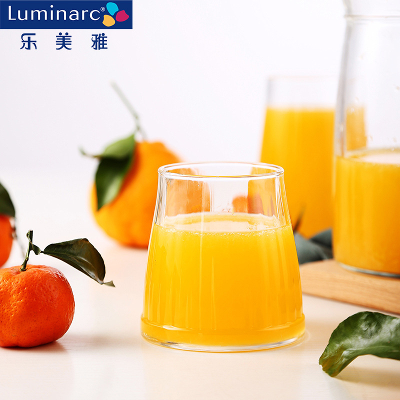 Lemeya tazas de vidrio sin plomo, tazas de leche, tazas de bebida de jugo, tazas de agua de restaurante, tazas de agua potable domésticas al por mayor
