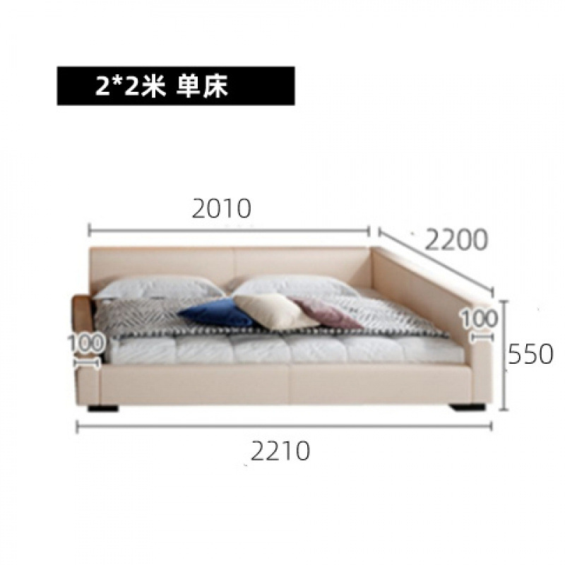 Cama para padres e hijos Cama familiar para dos hijos Cama de tatami Cama ancha Cama doble Dormitorio principal Cama grande Cama empalmada Cama familiar de tres