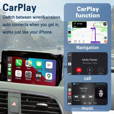 Simsiz CarPlay və Android Auto: Car Multimedia Decoder