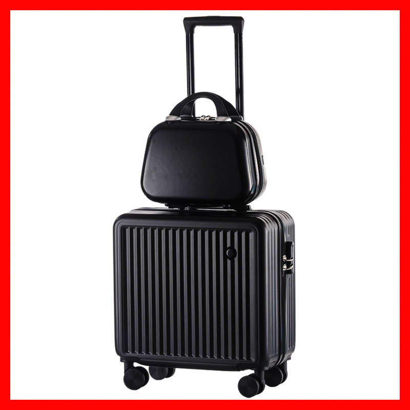 Maleta pequeña de apertura delantera, maleta con ruedas para niños, maleta de regalo, maleta silenciosa de 20 pulgadas, maleta con contraseña